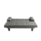 63.4” Futon Dark Grey Sofa bed