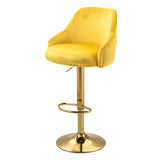 COOLMORE  Bar Stools with Back and Footrest Counter Height Dining Chairs