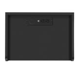 Nightstand with 2 Drawers,USB Charging Ports, Wireless Charging and Remote Control LED Light-Black