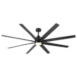 72" Integrated LED Light Ceiling Fan with White ABS Blade