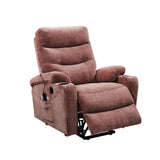 Liyasi Electric Power Lift Recliner Chair Sofa with Massage and Heat for Elderly, 3 Positions, 2 Side Pockets and Cup Holders, USB Ports, High-end quality fabric