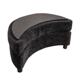 Ottoman With Tray Serve As Side Table Soft Padded Seat Dressing Shoe Bench Foot Rest