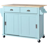 Kitchen Island Cart Mint Green