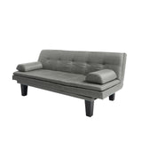 63.4” Futon Dark Grey Sofa bed