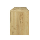 Living Room Simple Design TV Stand Cabinet,Oak,Black