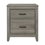 Dark Gray Finish Transitional Look 1pc Nightstand Industrial Rustic Modern Style Bedroom Furniture
