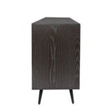 TV Stand Mid-Century Wood Modern Entertainment Center Adjustable Storage Cabinet TV Console for Living Room