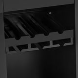 Kitchen Cart with Stainless Steel Top and Storage Cabinet - wine rack and spice rack