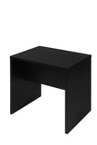 Vanity Desk with Mirror & Stool, Black Makeup Table with Storage Shelves & Drawer, Vanity Set for Girls Women