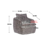 COOLMORE Swivel Barrel Chair, Comfy Round Accent Sofa Chair for Living Room, 360 Degree Swivel