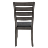 Dining Room Table and Chairs with Bench, Rustic Wood Dining Set, Set of 6