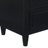 3-Drawer Nightstand Storage Wood Cabinet