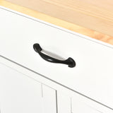 White Kitchen Island Cart