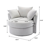 Modern  Akili swivel accent chair  barrel chair  for hotel living room / Modern  leisure chair