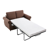 Orisfur Pull Out Sofa Bed  Loveseat Sleeper with Twin Size Memory Mattress for Living Room Spaces
