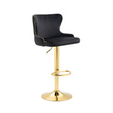 COOLMORE  Bar Stools with Back and Footrest Counter Height bar Chairs