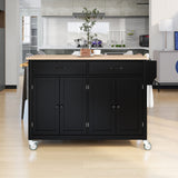 Black Kitchen Island Cart