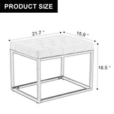 Velvet Shoe Changing Stool,Dark Green Footstool, Square Vanity Chair, Sofa stool,Makup Stool .Vanity Seat ,Rest stool. Piano Bench .Suitable for Clothes Shop,Living room, porch, fitting room Bedroom