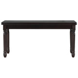 Classic Dining Set Wooden Table and 4 Chairs with Bench for Kitchen Dining Room, Espresso