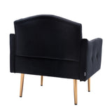 COOLMORE Accent  Chair  ,leisure single sofa  with Rose Golden  feet