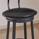 Oval Stool Swivel Bar Stool, Tall Bar Stool With Backrest, Industrial, Thick Iron Frame Footrest, 29.5" High.（Rustic Brown，17.5’’w x 13.4’’d x 40.5’’h）