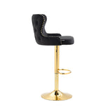 COOLMORE  Bar Stools with Back and Footrest Counter Height bar Chairs