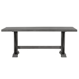Retro Style Dining Table 78” Wood Rectangular Table, Seats up to 8