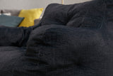 Soft Cotton Linen Fabric Bean Bag Chair Filled With Memory Sponge
