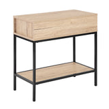 Nightstand with Drawer, Stable and Sturdy Construction