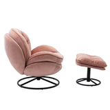 Accent chair  TV Chair  Living room Chair Pink sofa with Ottoman