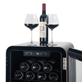 Wine Cooler Countertop Freestanding Wine Cellars Compressor System Champagne Chiller Digital Temperature Control UV-Protective Finish Max Load 24 Standard Bottle