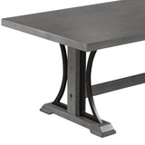 Retro Style Dining Table 78” Wood Rectangular Table, Seats up to 8