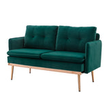 COOLMORE  Velvet  Sofa , Accent sofa .loveseat sofa with Stainless feet