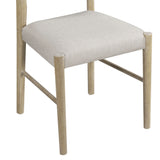 7-Piece Wooden Dining Table Set - Extendable Table with 12” Leaf and 2 Drawers, 6 Dining Chairs with Soft Cushion