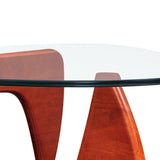 Cherry Triangle coffee table Wood Base