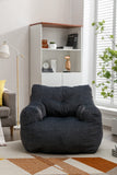 Soft Cotton Linen Fabric Bean Bag Chair Filled With Memory Sponge