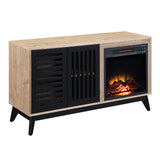 Electric Fireplace in Oak & Espresso Finish